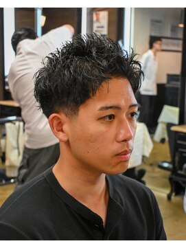ワンワンオー バーバーショップ 博多店(@110 BARBER SHOP) ツーブロックショートカルマヘアスリックバックジェットフェード