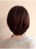 ナチュラルなカジュアルショートボブ【担当 川上功介】