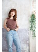 【shellbear 銀座】大人カジュアル外ハネスタイル