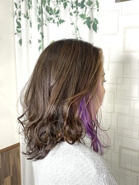 リトル(Re:tle) 【河野有希】ハイライトグラデーションとフェイスフレーミング