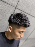 フェード×アップバングショート