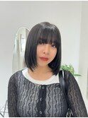 タッセルカット＊ブルベ冬＊アッシュブラック【ZinaCENTRAL】