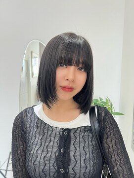 ジーナ セントラル銀座(Zina) タッセルカット＊ブルベ冬＊アッシュブラック【ZinaCENTRAL】