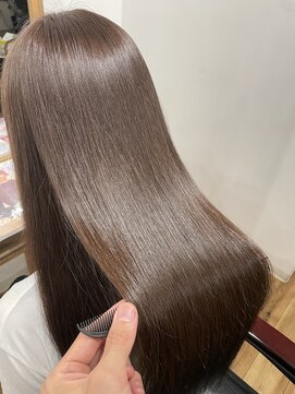 アンドリルム 梅田(&Lillme) 髪質改善 透明感グレージュ ラテカラー