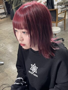 ニュート(Neut ) ボルドーカラーケアブリーチダブルカラー顔周りレイヤー