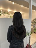 黒髪×プルエクステ