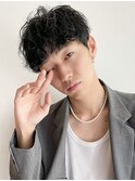 メンズマッシュ／ニュアンスパーマ／メンズヘア／ナチュラルヘア