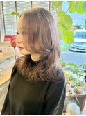 【La shicお客様スタイル】♪前髪流れる、こなれミディ