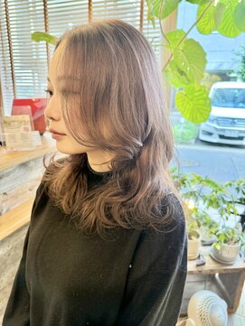 ラシック(La shic) 【La shicお客様スタイル】♪前髪流れる、こなれミディ