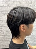 朝のセット楽々！ナチュラルパーマ/ウルフ/30代/40代/ハイトーン
