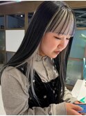 インナーカラー_『ブラック×ホワイトアッシュ』