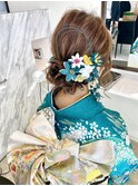 成人式ヘアアレンジヘアセット