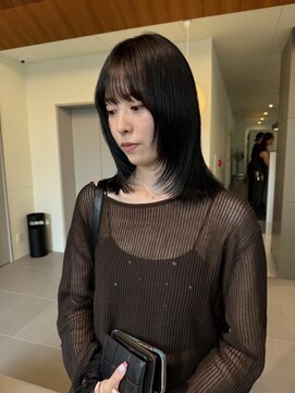 ローレンアオ(LOREN AO) 【LOREN AO】地毛風カラー/顔まわりレイヤー