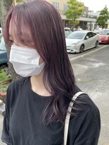 チャプター 問屋町(chapter)&nbsp;ケアブリーチラベンダーブラウンカラーレイヤーカット韓国ヘア