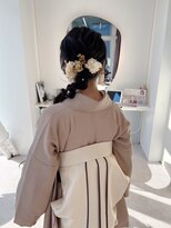 卒業式/袴着付け/袴ヘアセット/袴ヘアアレンジ/袴ヘア/