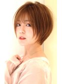 大人可愛いショーボブ　小顔ショートボブ　マッシュショート