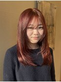 この春夏注目♪韓国風レイヤーカット＆レッドカラー