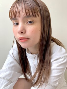 グリーン 町田(green) 【Long】酸性ストレート/ベージュ/ワイドバング