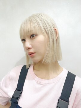 ムク 横浜店(muku) ダブルカラーショートボブインナーカラーハイライトケアブリーチ