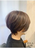 タイトなくびれ前下がりショートボブ