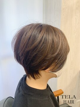 テーラヘアー 草加店(TELAHAIR) タイトなくびれ前下がりショートボブ