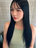 #ブリーチ#カラー#ブルーブラック
