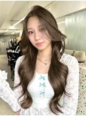 T02レイヤーカットハッシュカット韓国ヘアーブリーチなし