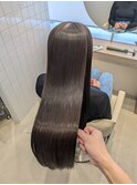 髪質改善暗めカラーフェミニンロング