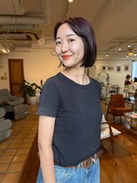 メロウ(MELLOW)&nbsp;コンパクトボブ　ミニボブ　ボルドーカラー