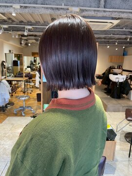 ムード(MOOD,) 暗めカラー/グランマッシュ[レイヤーカット/髪質改善/銀座]