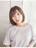 【町田】軽やかアッシュボブ×前髪あり×大人可愛い