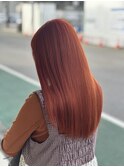 質感最整ブリーチオレンジカラー【宇都宮/髪質改善】