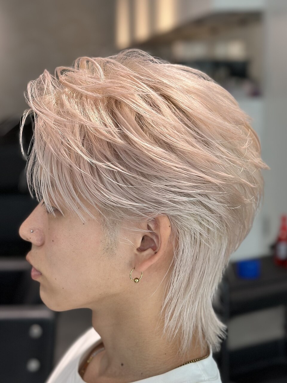 ホワイトニュアンスセンターパートガイルヘア：L264502636｜オーシャン