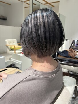 コト 福井大和田店(coto) 福井大和田アンブレラカラーマッシュショートホワイトシルバー