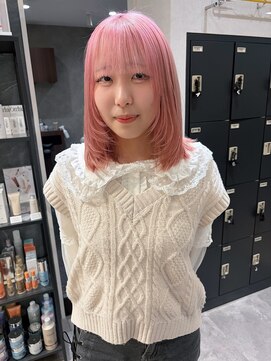 シピレアノバイブレス(shipi. le'ano by brace) 【maria】baby pink/ハイトーン/レイヤーカット/ブリーチカラー