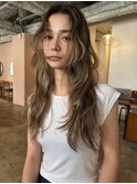 中目黒姫カットレイヤー髪質改善ブルーブラックブラウンベージュ