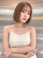 シー バイ ロンド 新宿(Sea by Lond)&nbsp;ワンホンレイヤ ー×ダークブルー[デジタルパーマ/ボブ/韓国]