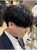 銀座メンズパーマツイストスパイラルパーマッシュウルフカット
