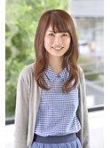 柔らかな質感＆Aラインの大人かわいいロング＠30代40代50代60代