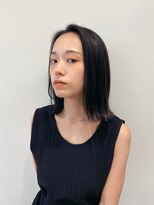 ルーン(roon)&nbsp;外ハネミディ × アッシュグレー