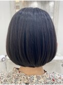 ツヤツヤアッシュできれいなつやボブ