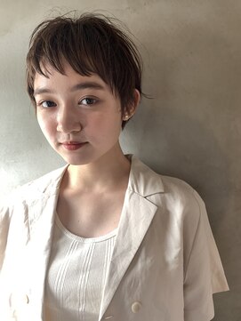 テテコケット(tete coquette) 『真通知弘』オン眉ショート+透明感艶ベージュでおしゃれ可愛く