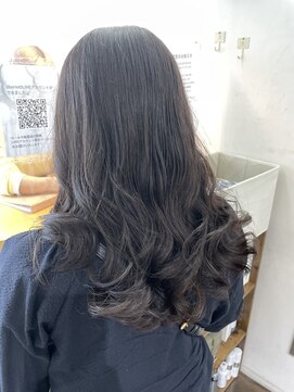 アピッシュ シェリ(apish cherie) コテ巻き風パーマ