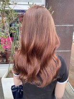 アース コアフュールボーテ ふじみ野店(EARTH coiffure beaute)&nbsp;オレンジブラウンダブルカラーケアブリーチ