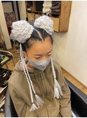 祭りヘアセット