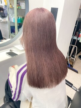 ヒビヲ(HIBIO) ダブルカラーベージュカラーハイトーンカラーケアブリーチボブ