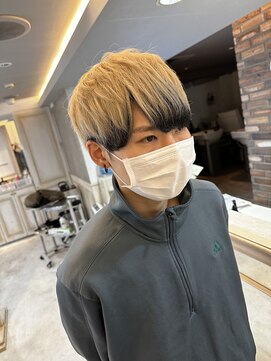 クレア 下北沢(CREA) ミルクティーブロンド＆ブラック