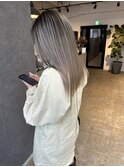 色落ちも楽しめるホワイト バレイヤージュ！_silky white ash_