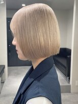 ベレーザ 渋谷(BELEZA)&nbsp;4824シルキーベージュタンバルモリボブ艶髪韓国ハイトーンカラー