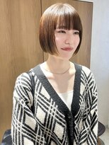 ラミエ バイ メルト 吉祥寺(lamie by melt)&nbsp;"久保田"ミニボブ内巻きナチュラルヘアワイドバング
